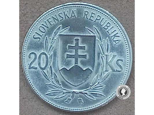 20 koruna - Slovenský Štát - 1939 - Dr. Jozef Tiso