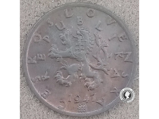 50 halier - Česko-Slovensko - 1947