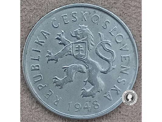 2 koruna - Česko-Slovensko - 1948