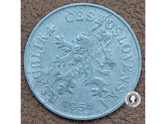 5 halier - Česko-Slovensko - 1954