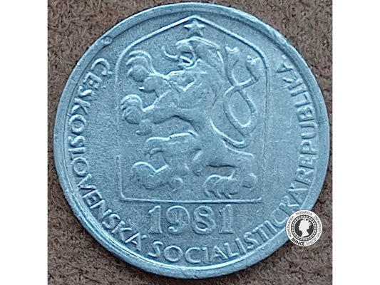 10 halier - Česko-Slovensko - 1981