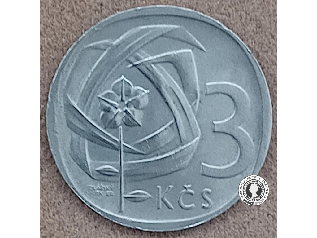 3 koruna - Česko-Slovensko - 1965