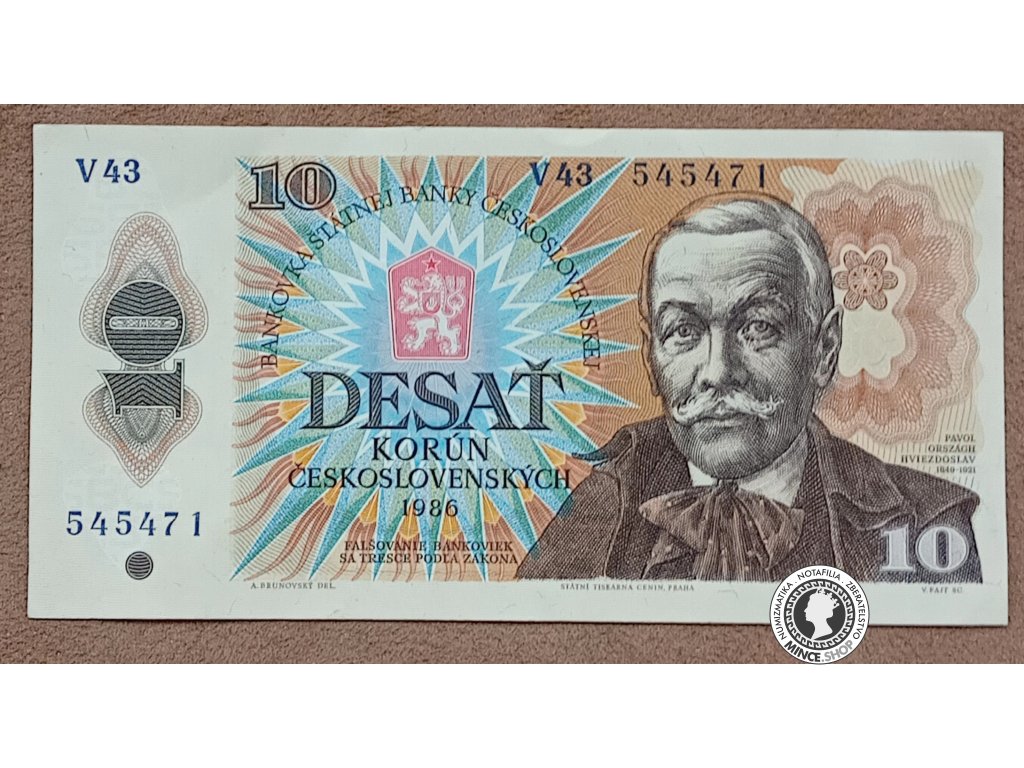 10 Korún - 1986 - ČSSR