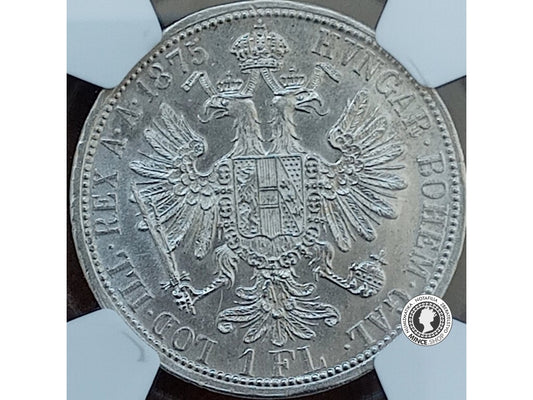 1 florin - Rakúsko-Uhorsko - 1875 - NGC