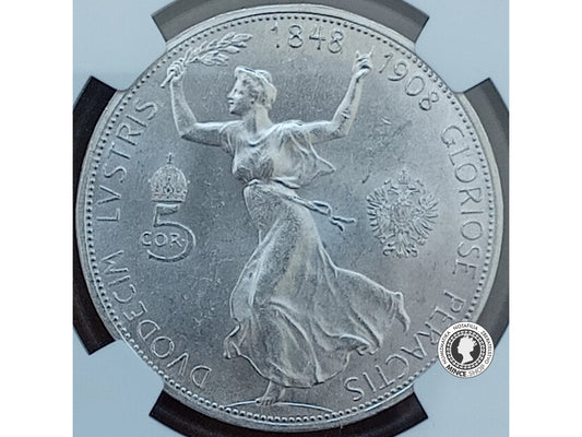 5. koruna - Rakúsko-Uhorsko - 1908 - NGC