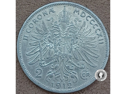 2 koruna - Rakúsko-Uhorsko - 1912
