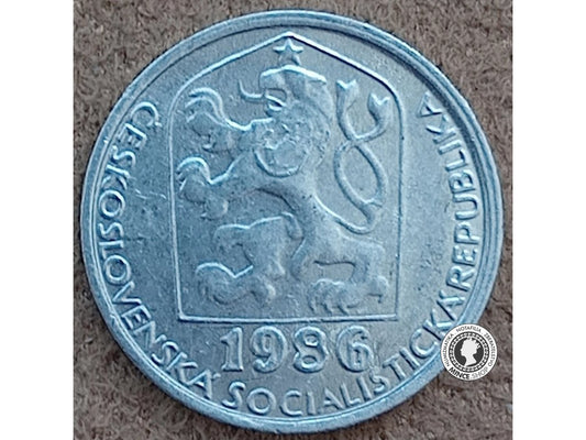 5 halier - Česko-Slovensko - 1986