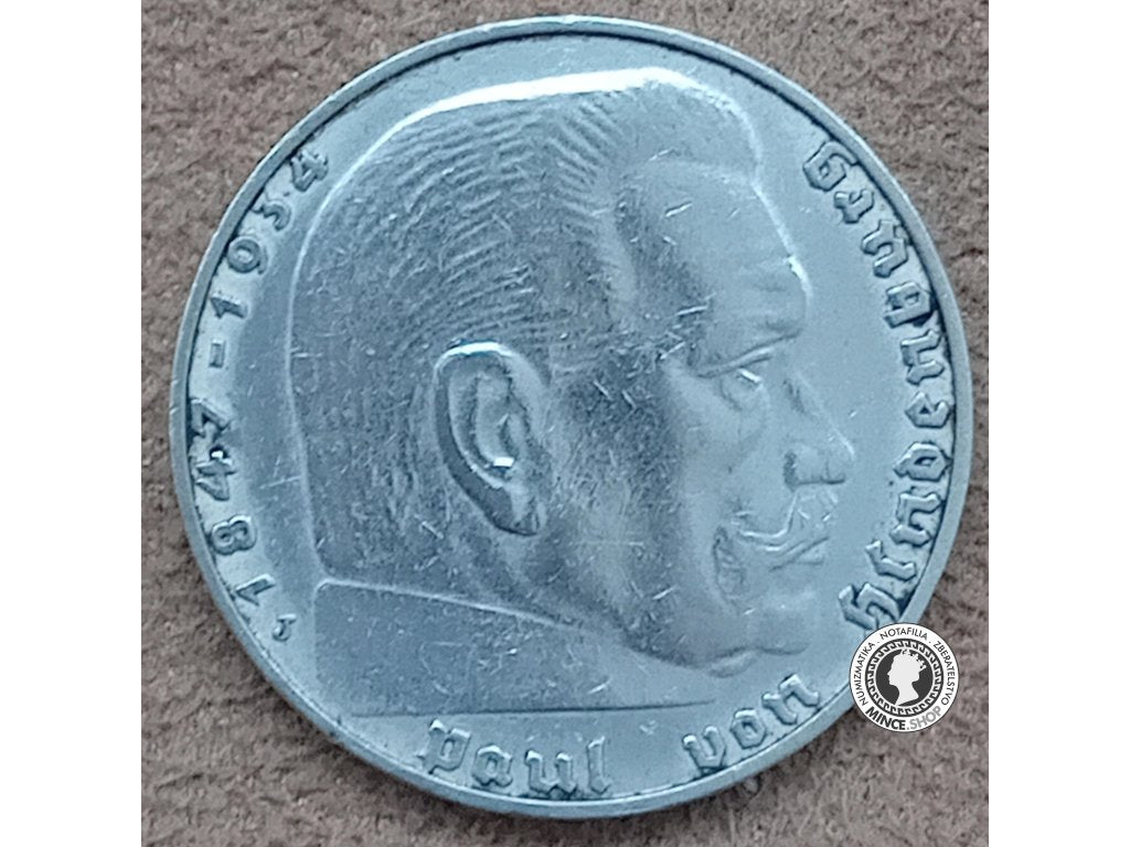 2 marka - Nemecko - Tretia Ríša - 1937 J