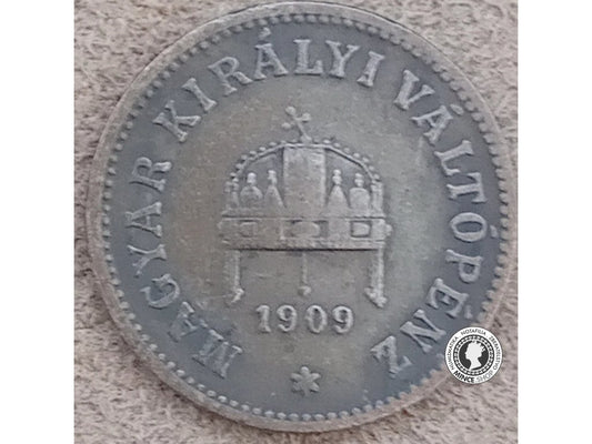 2 filler - Rakúsko-Uhorsko - 1909