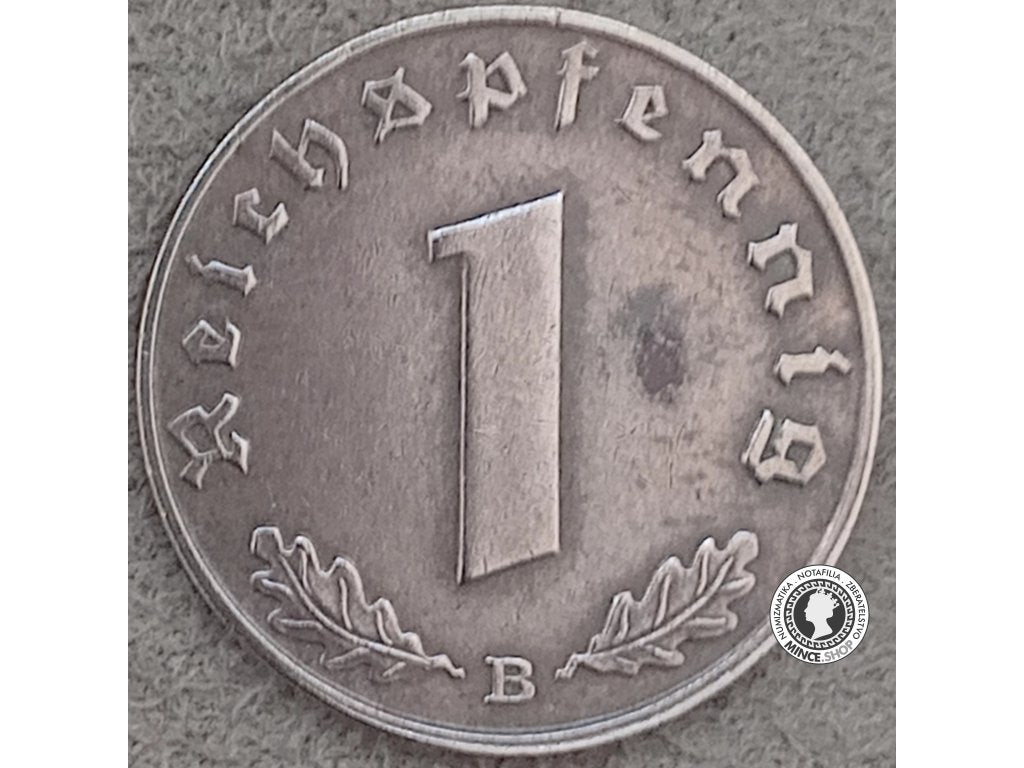 1 reichspfennig - Nemecko - Tretia Ríša - 1939 B