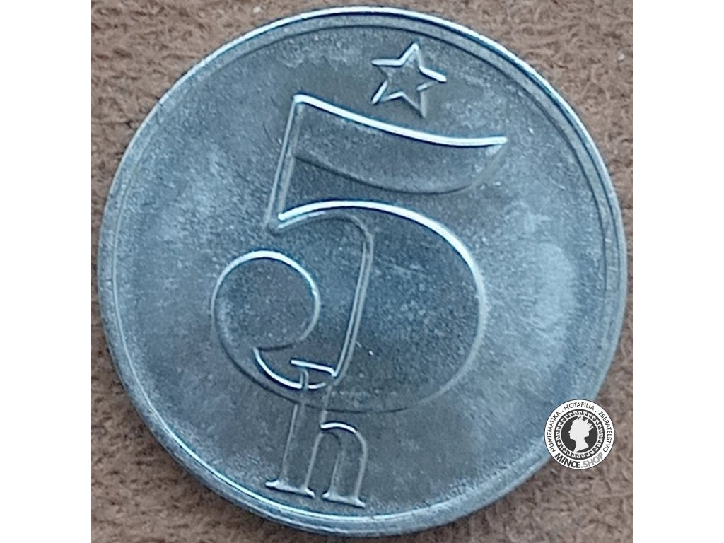 5 halier - Česko-Slovensko - 1987 - UNC