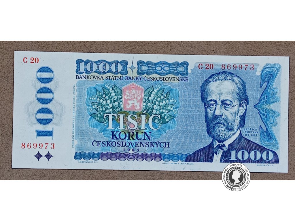 1000 Korún - 1985 - ČSSR - UNC