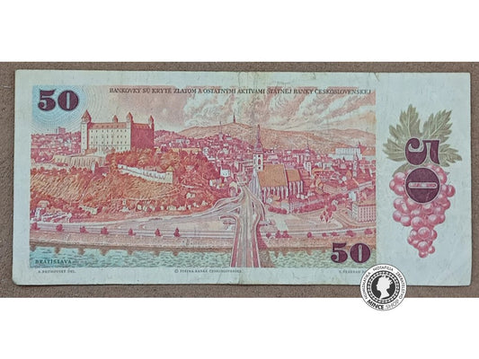 50 Korún kolkovaných - 1987 - ČSSR / Slovensko