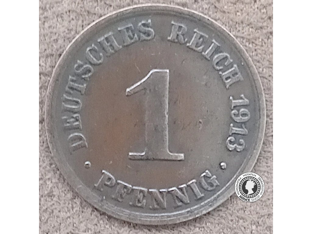 1 reichspfennig - Nemecko - Nemecká Ríša - 1913 A