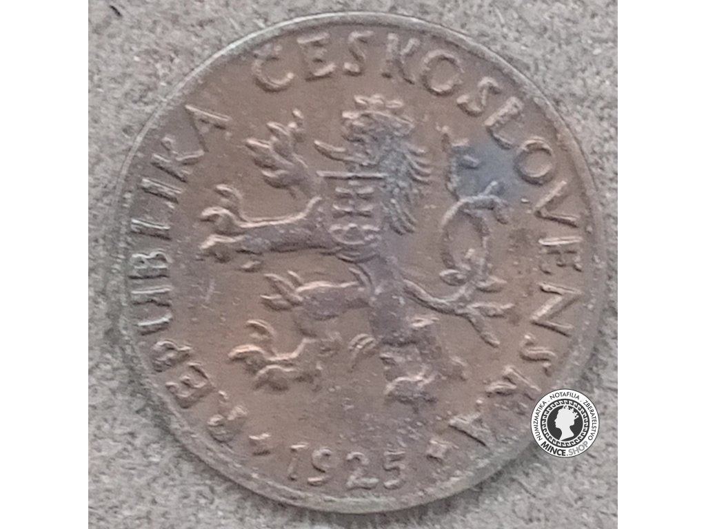 5 halierov - 1.ČSR - 1925