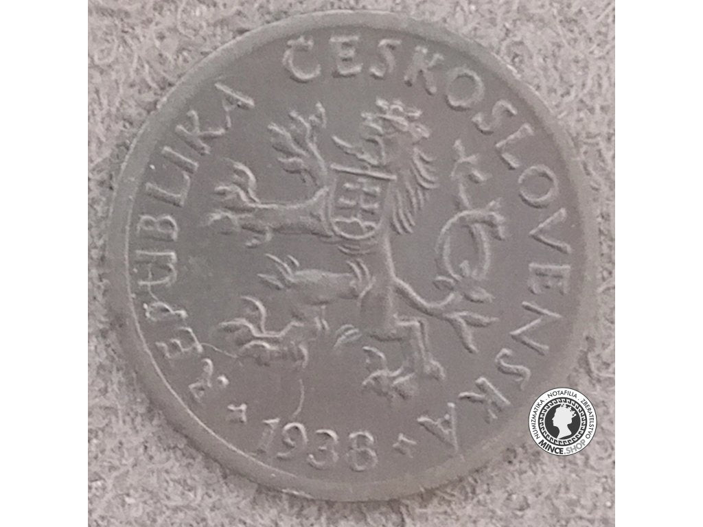 5 halierov - 1.ČSR - 1938