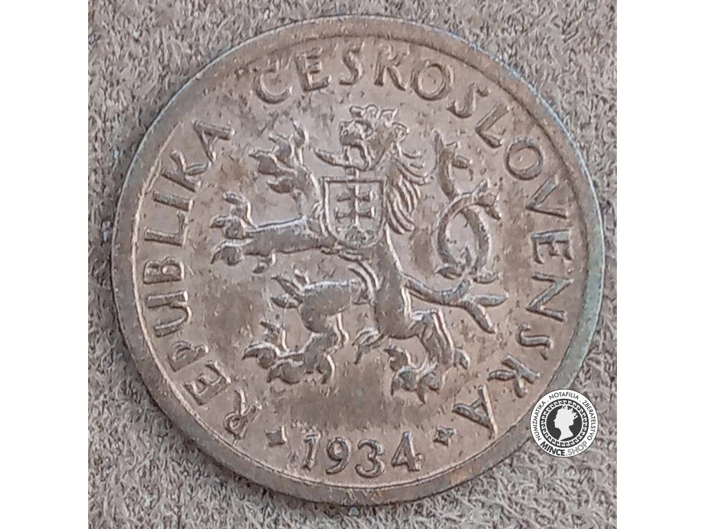 10 halier - 1.ČSR - 1934