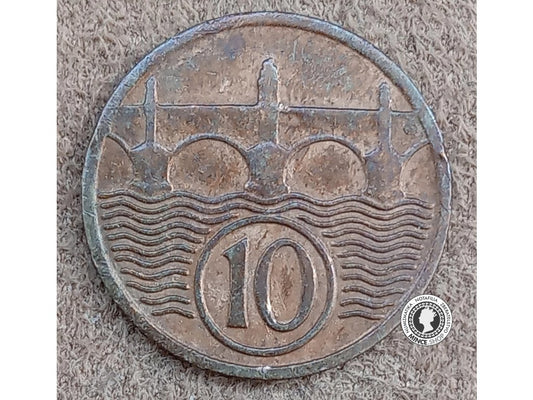 10 halier - 1.ČSR - 1934