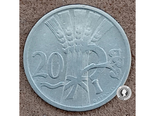 20 halier - 1.ČSR - 1922