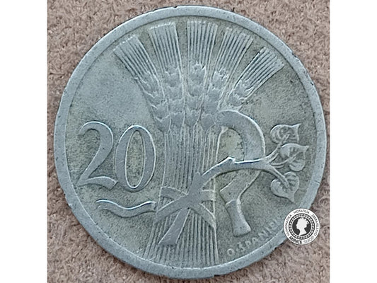 20 halier - 1.ČSR - 1937