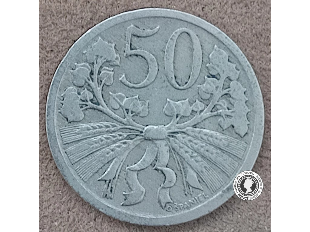 50 halier - 1.ČSR - 1922