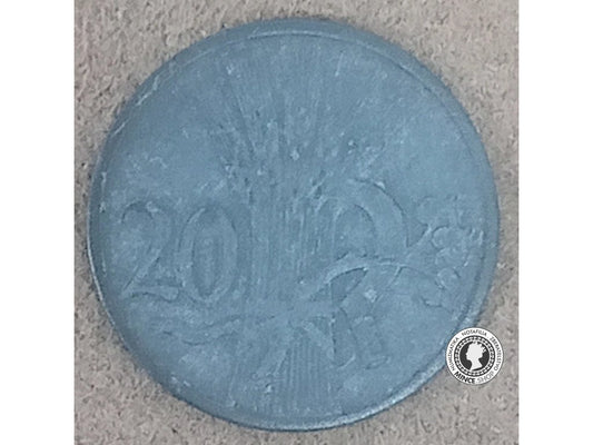 20 halier - Protektorát Čechy a Morava - 1943