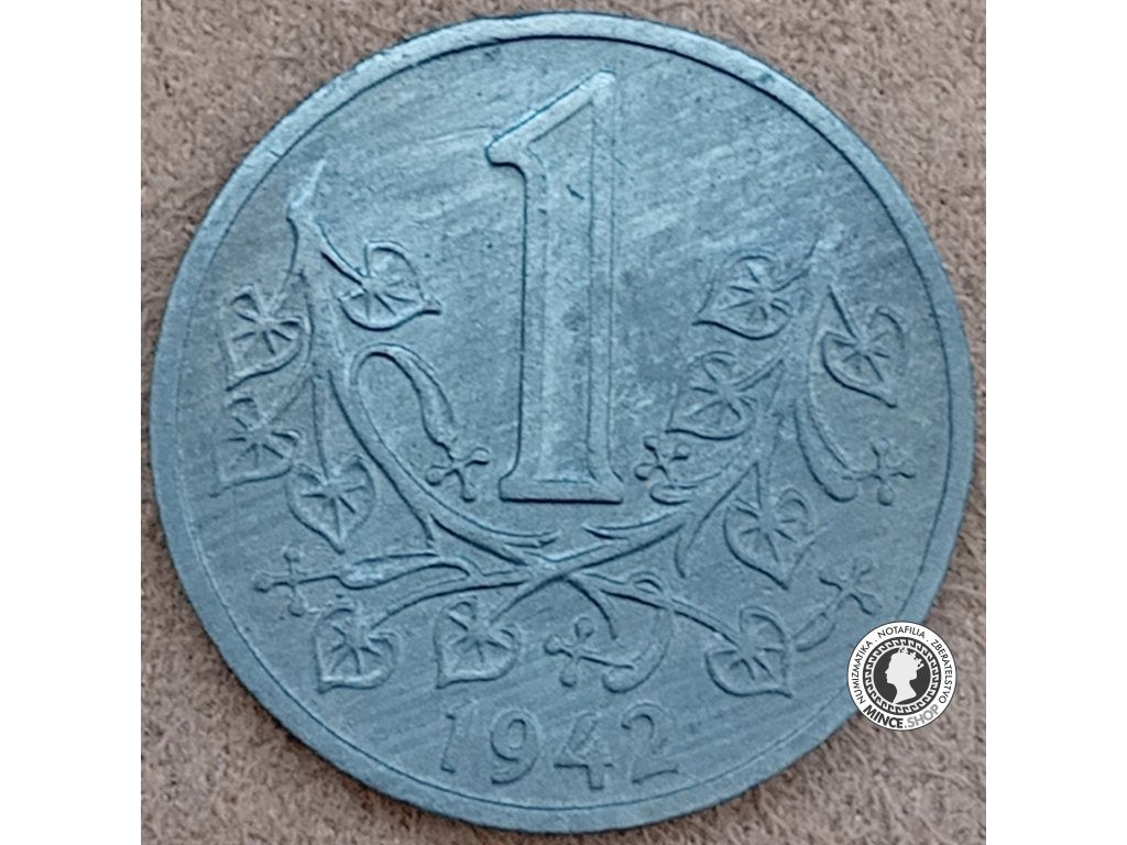 1 koruna - Protektorát Čechy a Morava - 1942