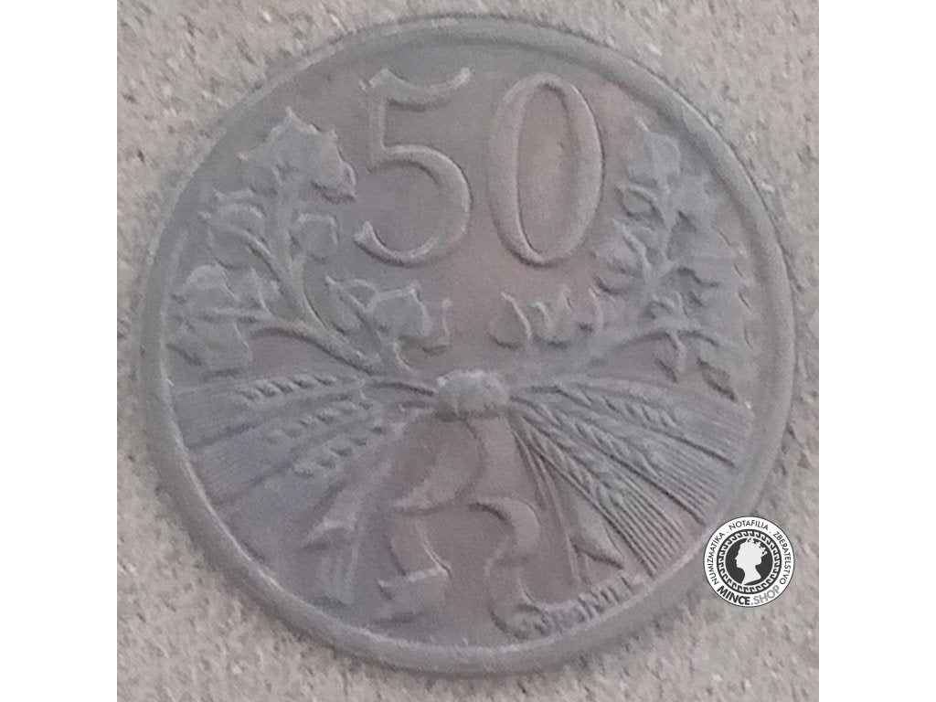 50 halier - Česko-Slovensko - 1947