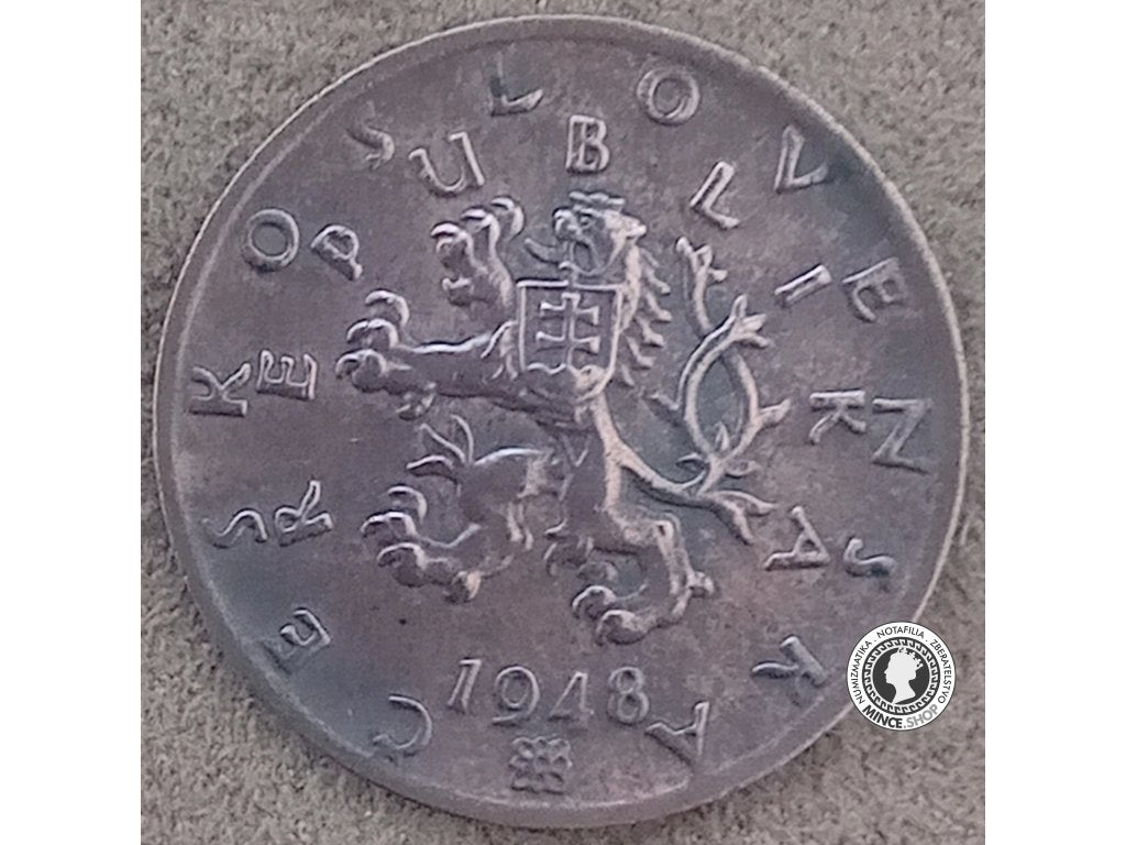 50 halier - Česko-Slovensko - 1948