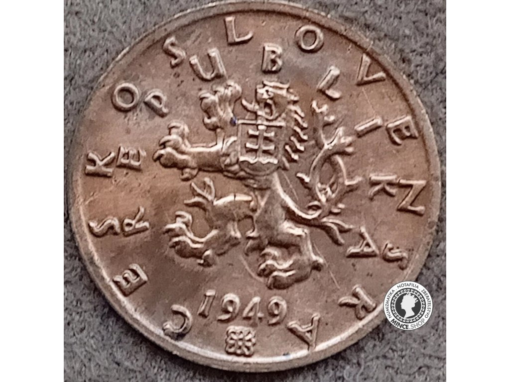 50 halier - Česko-Slovensko - 1949