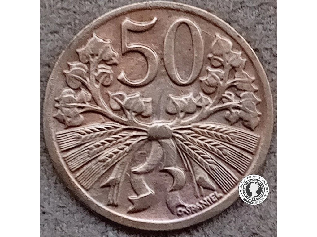50 halier - Česko-Slovensko - 1949