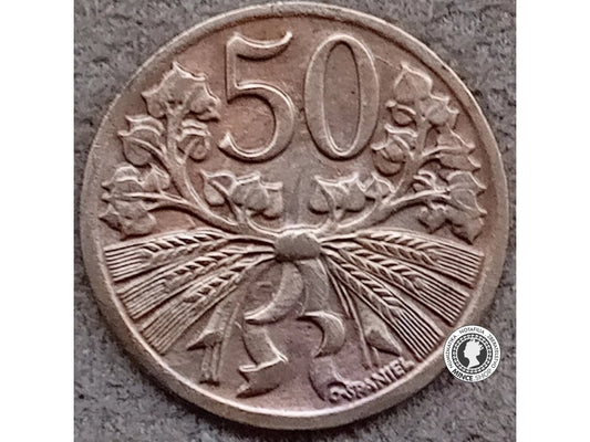 50 halier - Česko-Slovensko - 1949