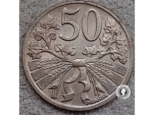 50 halier - Česko-Slovensko - 1950