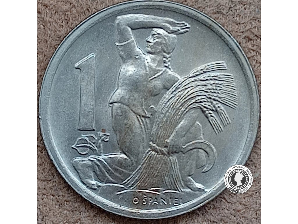 1 koruna - Česko-Slovensko - 1947
