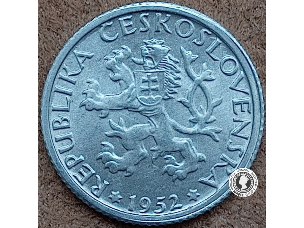 1 koruna - Česko-Slovensko - 1952