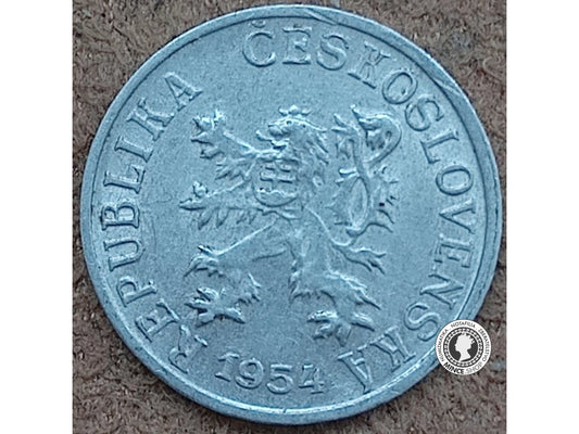 1 halier - Česko-Slovensko - 1954
