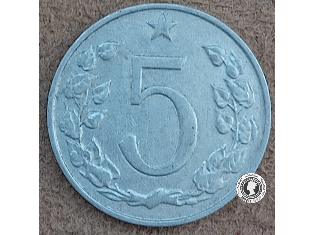 5 halier - Česko-Slovensko - 1966