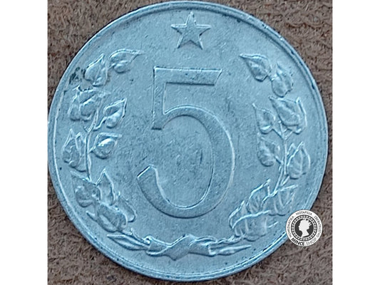 5 halier - Česko-Slovensko - 1970
