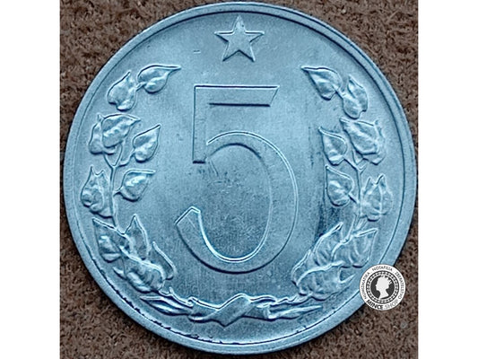 5 halier - Česko-Slovensko - 1976