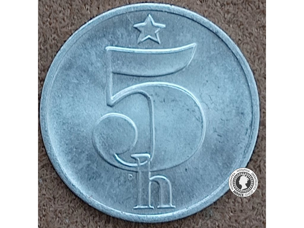 5 halier - Česko-Slovensko - 1980
