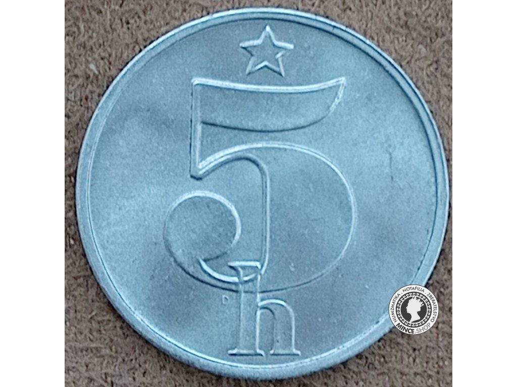 5 halier - Česko-Slovensko - 1983