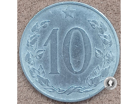 10 halier - Česko-Slovensko - 1953