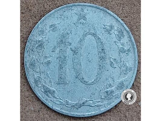 10 halier - Česko-Slovensko - 1954