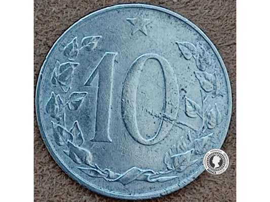 10 halier - Česko-Slovensko - 1955