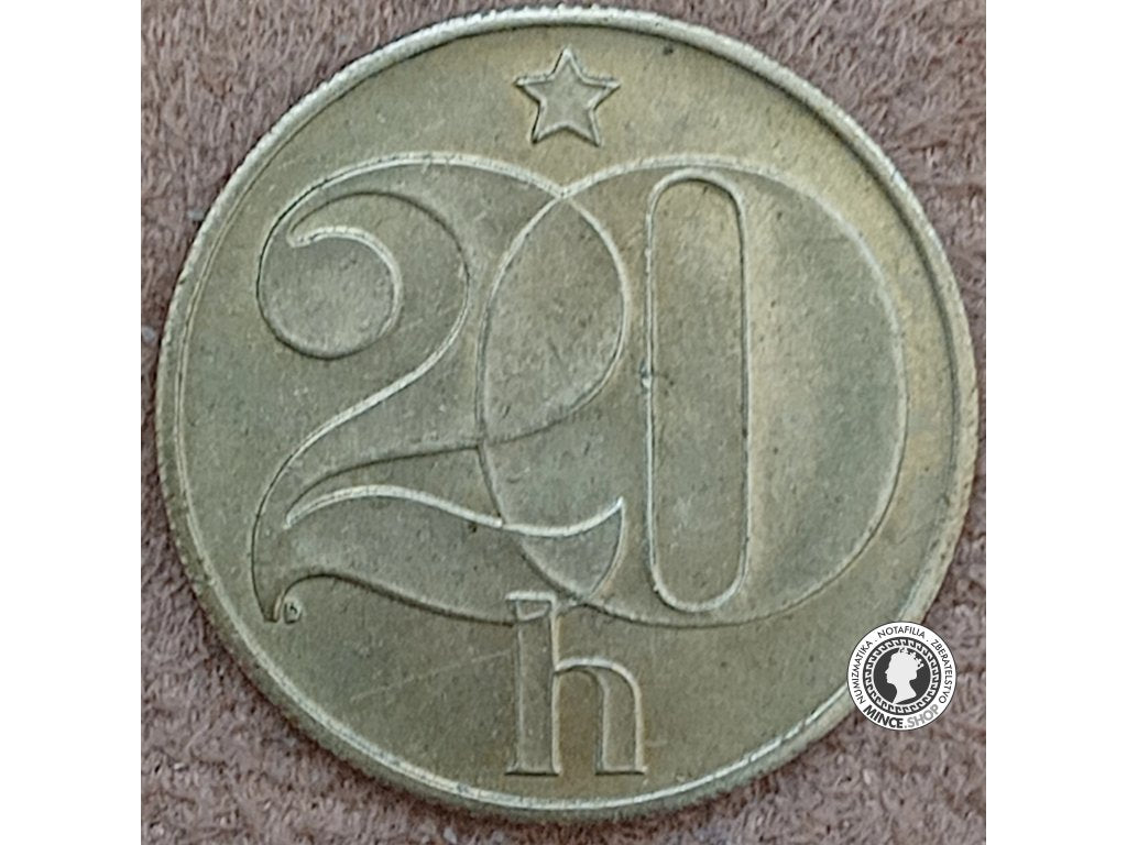 20 halier - Česko-Slovensko - 1984