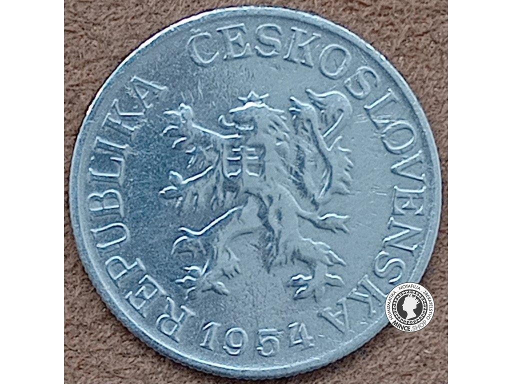 25 halier - Česko-Slovensko - 1954