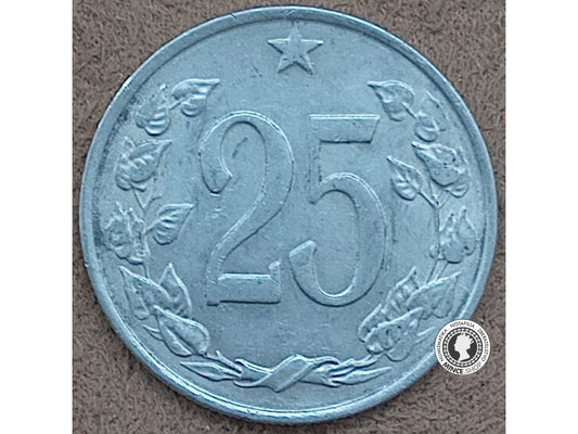 25 halier - Česko-Slovensko - 1963