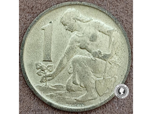 1 koruna - Česko-Slovensko - 1958