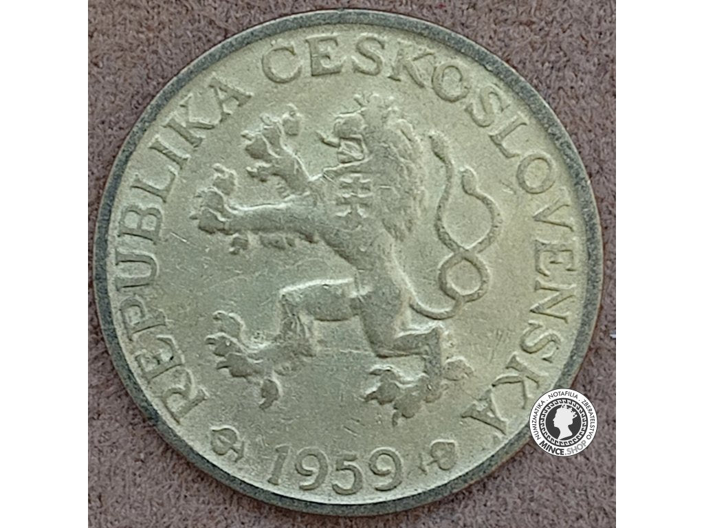 1 koruna - Česko-Slovensko - 1959