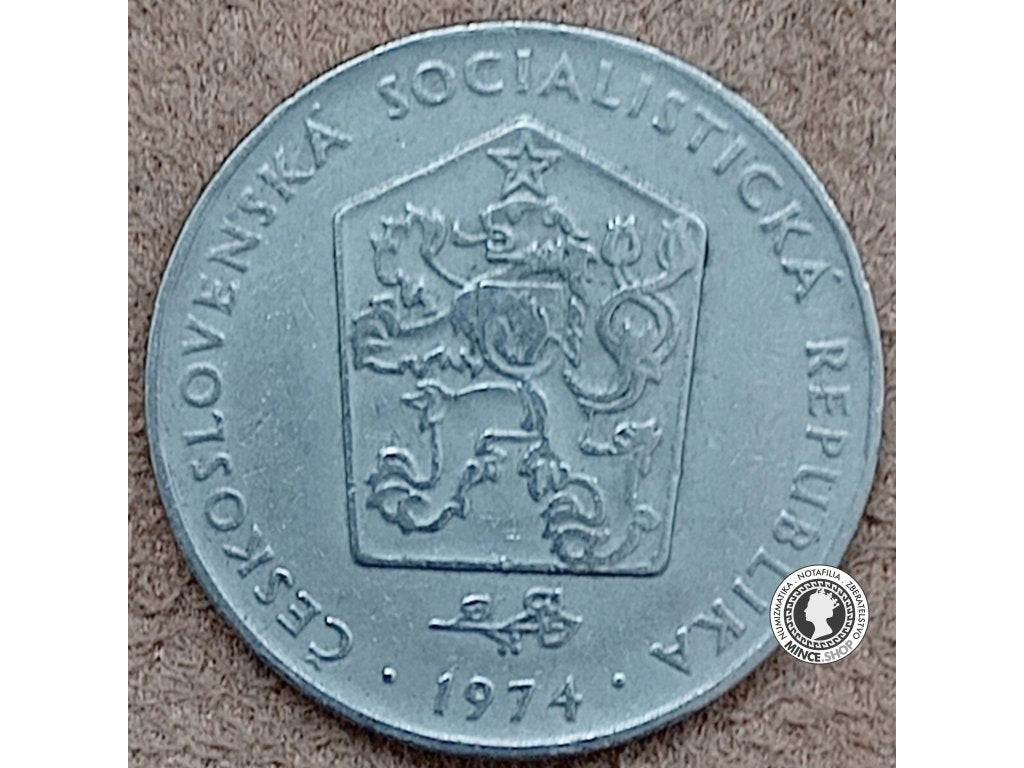 2 koruna - Česko-Slovensko - 1974
